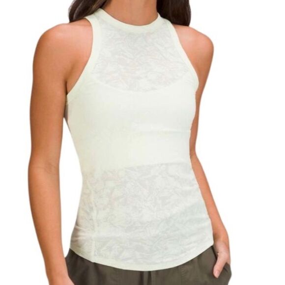 Lululemon Hold Tight Tank Top Jacquard Crumple Mini Jacquard Elixir - Picture 1 of 11